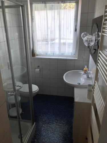 Koupelna v ubytování Ferienwohnung Willeke