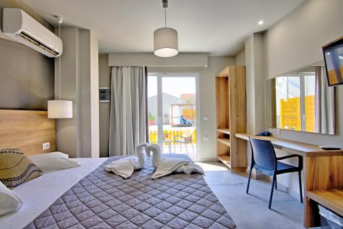 Posteľ alebo postele v izbe v ubytovaní Exotica Hotel & Spa by Zante Plaza