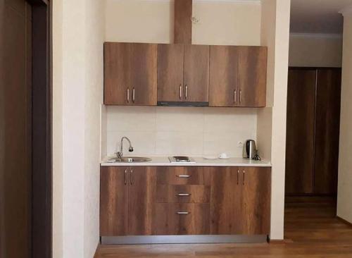 Una cocina o cocineta en Hotel Absolut