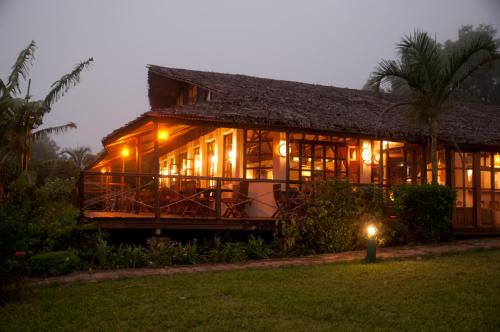 Un jardín fuera de Nature Lodge