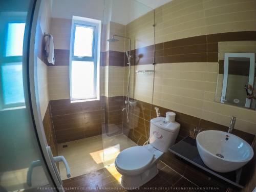 Koupelna v ubytování Ngoc Lan Homestay
