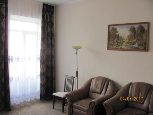 Ruang duduk di Hotel Vinnytsia Sawoy