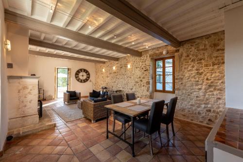 Χώρος καθιστικού στο Domaine de Gressac