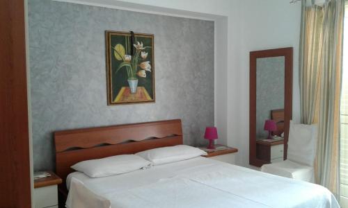 Кровать или кровати в номере Pensione S. Antonio Ristorante Silvia