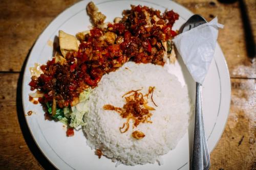 Jídlo v prázdninového areálu nebo okolí