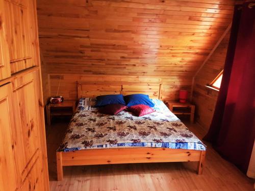 Postel nebo postele na pokoji v ubytování Viesu nams Barži