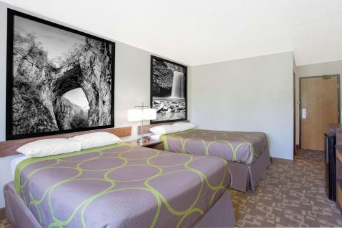 Postel nebo postele na pokoji v ubytování Super 8 by Wyndham Appomattox VA