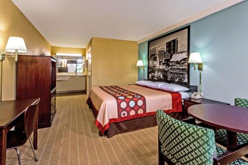 Super 8 by Wyndham Jessup/Baltimore Areaにあるベッド