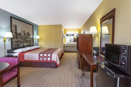 Super 8 by Wyndham Jessup/Baltimore Areaにあるベッド