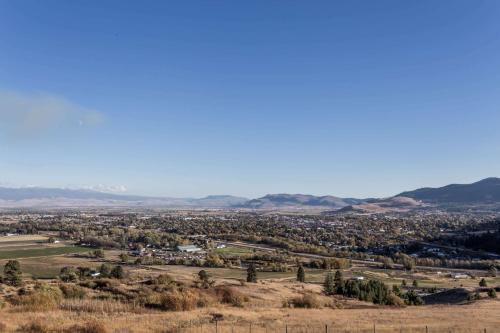 a view of a city from the top of a hill at Travelodge by Wyndham La Grande in La Grande