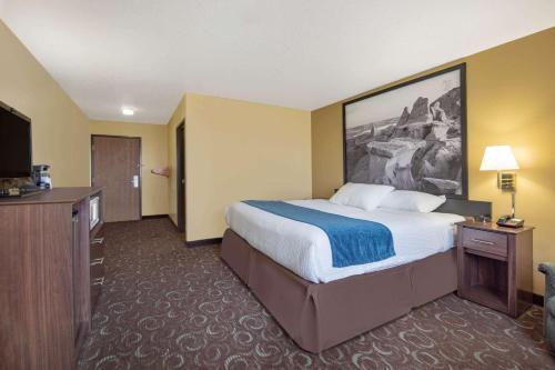Postel nebo postele na pokoji v ubytování Four Seasons Inn