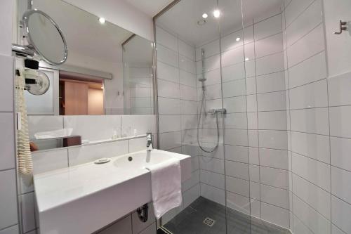 Koupelna v ubytování Hotel Aspethera