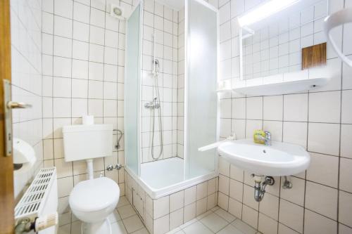 Koupelna v ubytování Villa Gomila