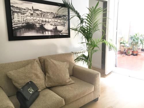 Ruang duduk di Le Tre Orchidee Florence