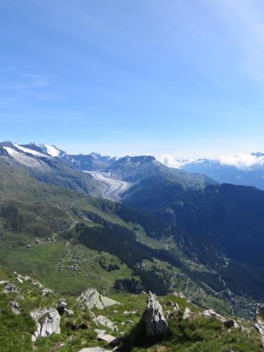a view from the top of a mountain at Augusta in Belalp