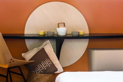 Klinec Plešivo Art Roomsにあるベッド