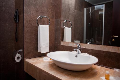 Koupelna v ubytování Hotel Bellaria