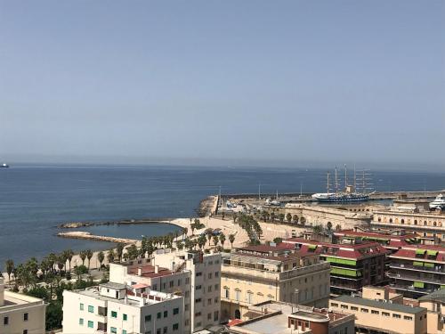 an aerial view of a city and the ocean at B&B Seataly by W Signature Experiences in Civitavecchia