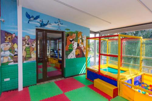a childrens room with a play room with a play room at Hotel Lirak in Tetovo
