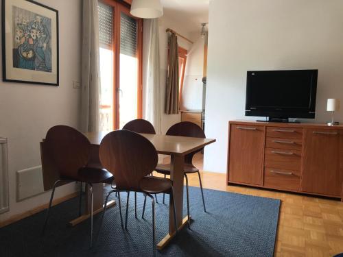 TV a/nebo společenská místnost v ubytování Apartments Rombon