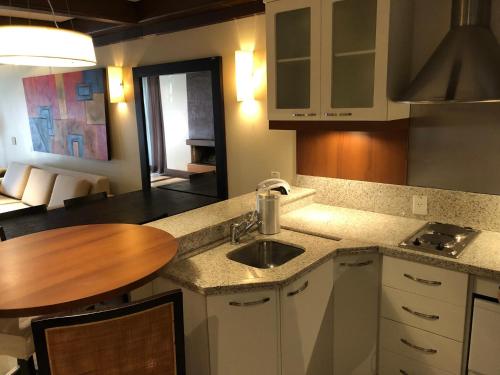 Virtuvė arba virtuvėlė apgyvendinimo įstaigoje Flat Luxo Mountain Village