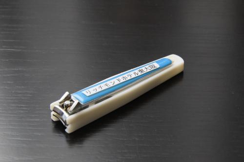 a toothbrush sitting on top of a table at Richmond Hotel Higashi Osaka in Osaka