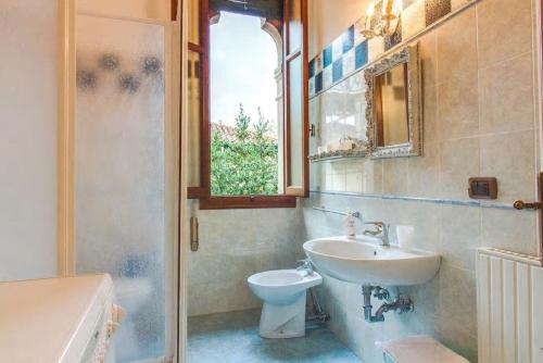 Ett badrum på Villa Corrado