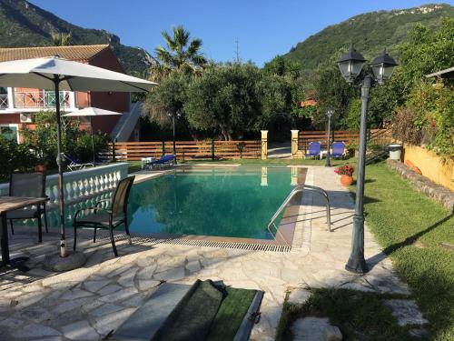 The swimming pool at or close to Pension Skala