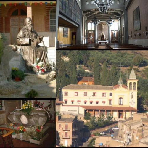 a collage of photos with a statue and a building at Beatus Suites And Rooms B&B in Canicattì