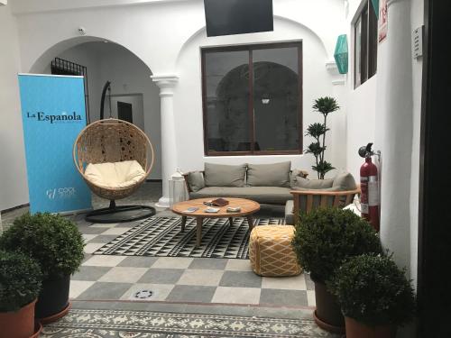 Area soggiorno di Hostal Boutique La Española