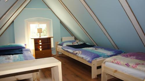 Un pat sau paturi într-o cameră la Canal Grande