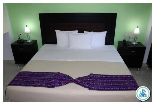 Hotel Parque Marimbaにあるベッド