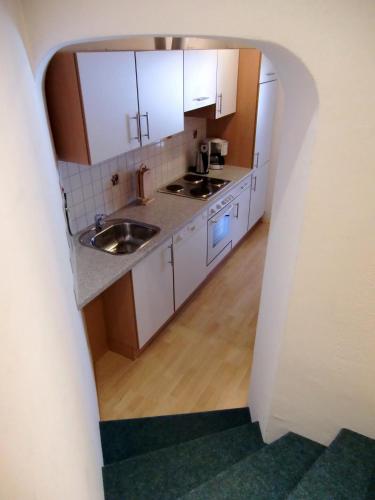 Kuchyň nebo kuchyňský kout v ubytování Mitschighof - Apartments und Pension - Heidis-Welt, Mitschig
