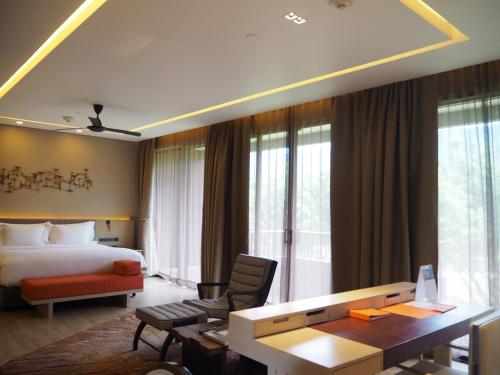 Ein Bett oder Betten in einem Zimmer der Unterkunft dusitD2 Khao Yai