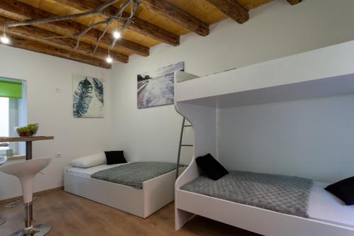 Posteľ alebo postele v izbe v ubytovaní Guest House Blue
