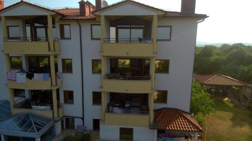 an external view of a building with windows at Apartments Ana Wellness L in Rovinj