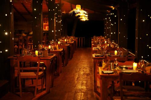 Restaurace v ubytování Jungle Village Unawatuna