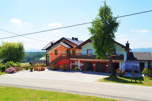 a house on the side of a road at Gostilna s prenocisci Danica in Slovenska Bistrica