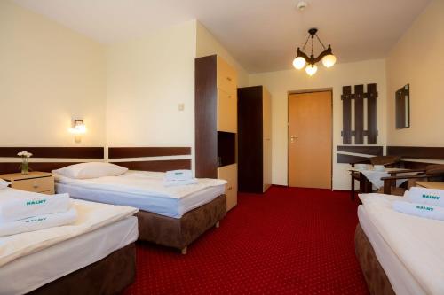 Letto o letti in una camera di Halny Pensjonat