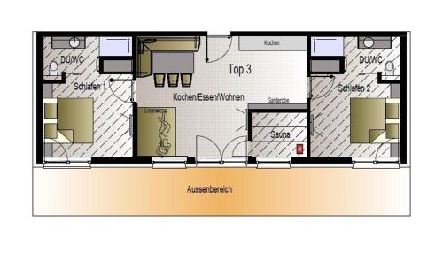 Plano de Bildegg Appartements