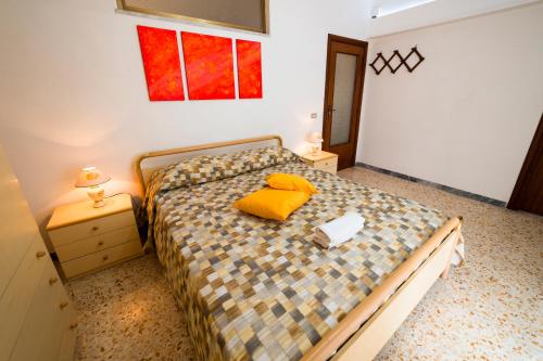Krevet ili kreveti u jedinici u okviru objekta Dei Della Costiera