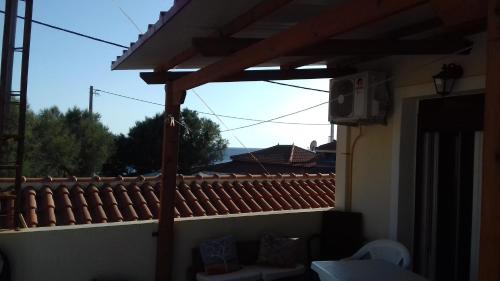 a view from the balcony of a house at Sofia in Skala Eresou