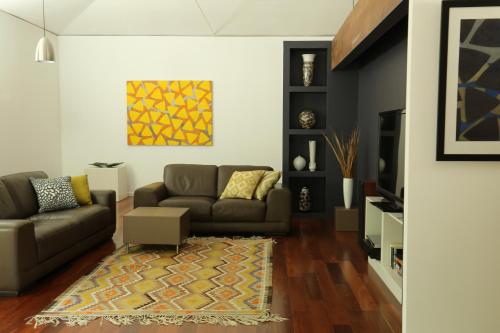 Χώρος καθιστικού στο Anagama House & Studio