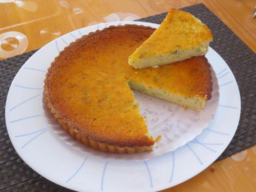a piece of cake on a paper plate with a slice missing at Casa Rural Ideal para Parejas - Formentera in Sant Francesc Xavier