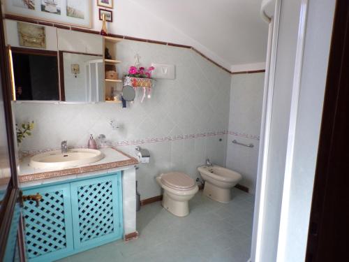 Koupelna v ubytování Casa Arezzola