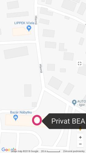 Et logo, certifikat, skilt eller en pris der bliver vist frem på Privat BEA