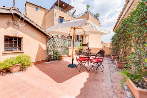 Romantic house with terrace