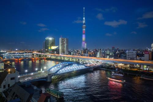 Vue générale sur Tokyo ou vue de la ville depuis l'hôtel
