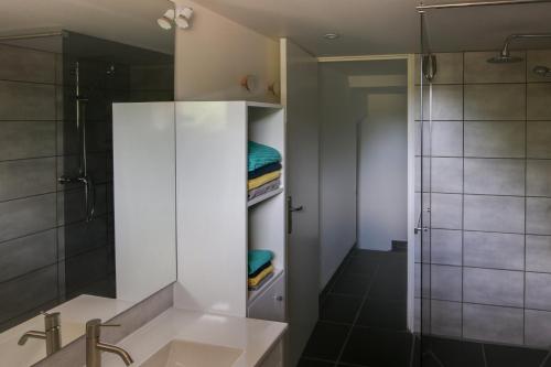 Koupelna v ubytování Le Cottage Bien-Etre Jacuzzi Piscine Chauffée Privée du Tarn entre Toulouse et Albi & Les Cottages du Tarn