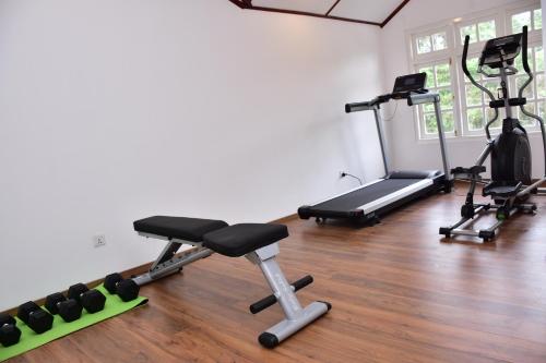 Fitness centrum a/nebo fitness zařízení v ubytování Mirage Kings Cottage